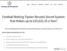 Tablet Screenshot of bettingsystemfootball.com